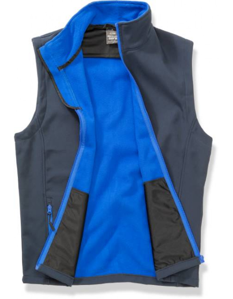 Vesta softshell cu 2 straturi pentru barbati imprimabila